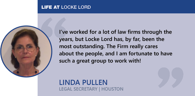 Linda Pullen - Life at Locke Lord